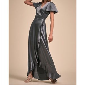 BHLDN Phoebe dress in hydrangea